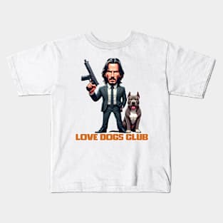 LOVE DOG (Gun) CLUB Kids T-Shirt